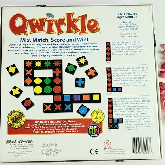 2010 Wooden Tiles Game - Qwirkle - Parents Choice Gold Award - Picture 4 of 10